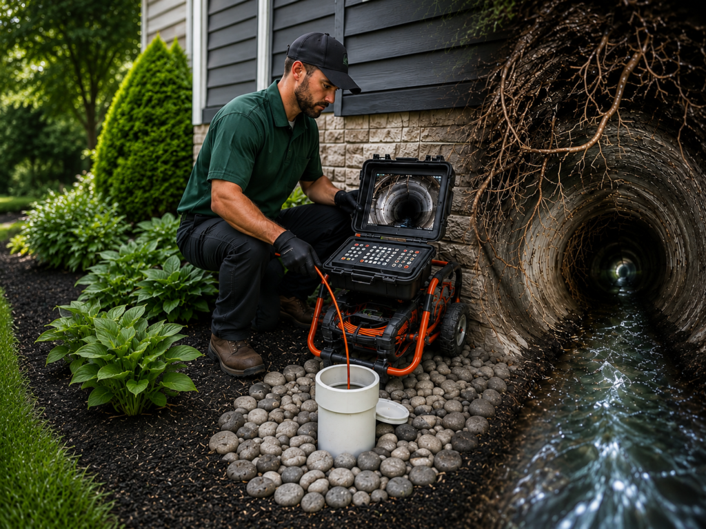 Sewer line problems found during a sewer camera inspection